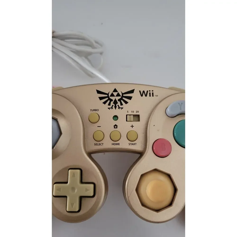 HORI Zelda Battle Pad Controller Gold Wii Wii U GameCube Style Controller Tested